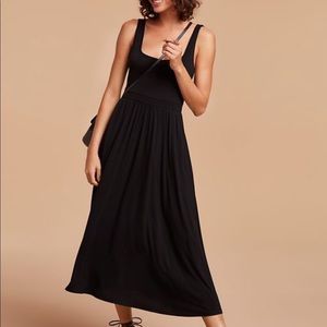 Aritzia Black midi dress